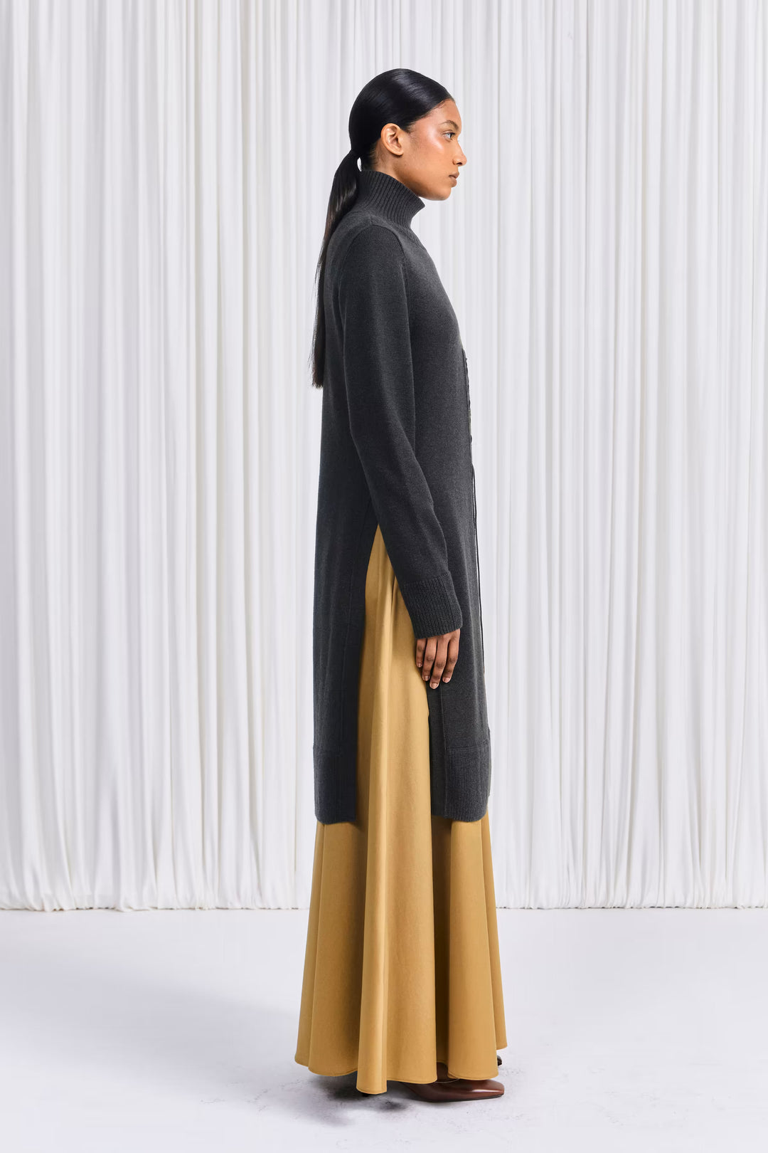 The Lovers Jumper in Forest Green Knit by palmer//harding, view 6