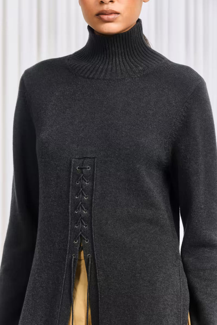 The Lovers Jumper in Forest Green Knit by palmer//harding, view 2