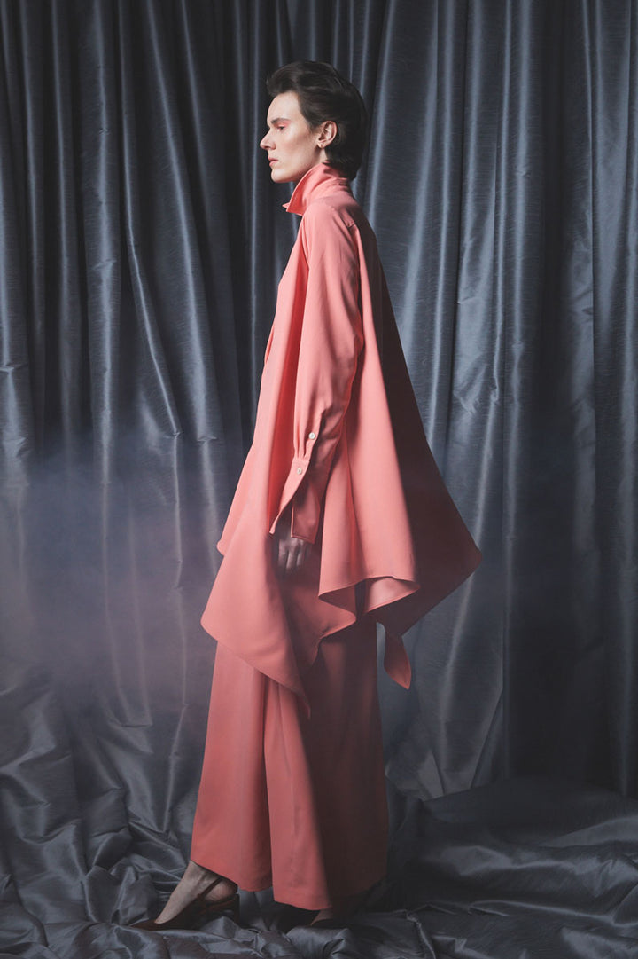 The Desire Shirt in Pink Crepe by palmer//harding, view 3