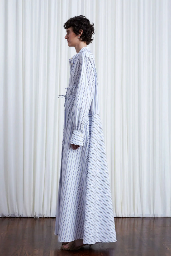 Clarity Dress, striped cotton maxi dress