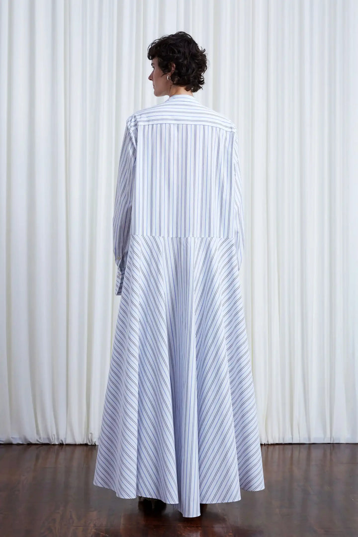Clarity Dress, striped cotton maxi dress