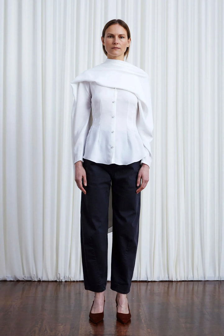 In Your Arms Shirt, Ivory Crepe