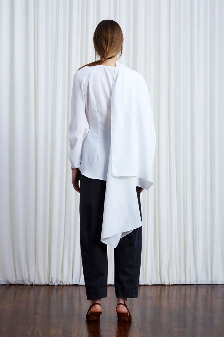 In Your Arms Shirt, Ivory Crepe