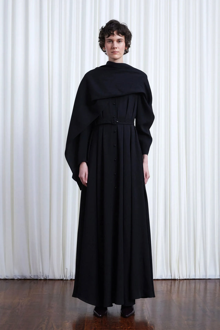 In Your Arms Dress, Black Crepe