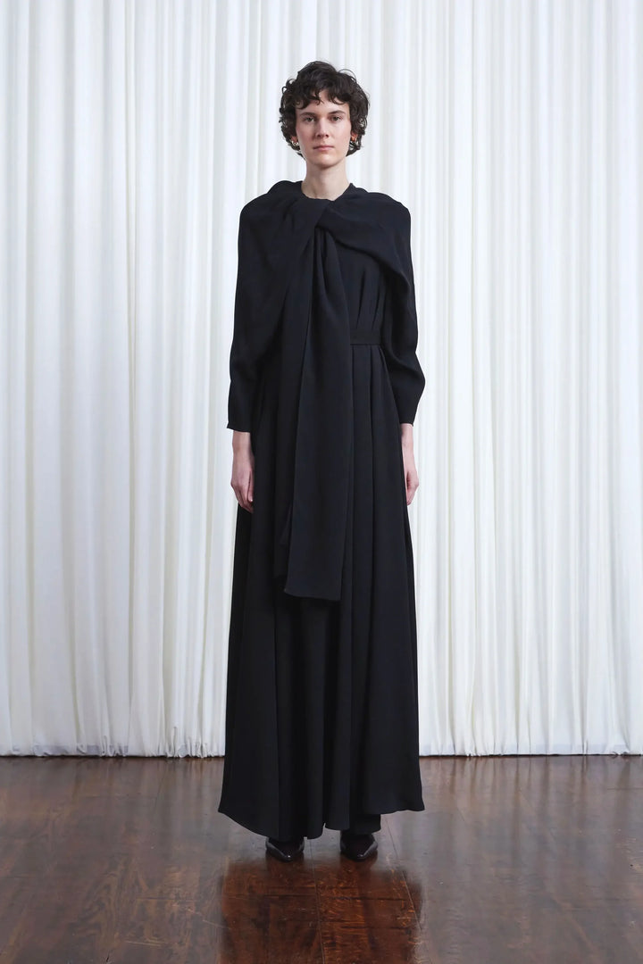 In Your Arms Dress, Black Crepe