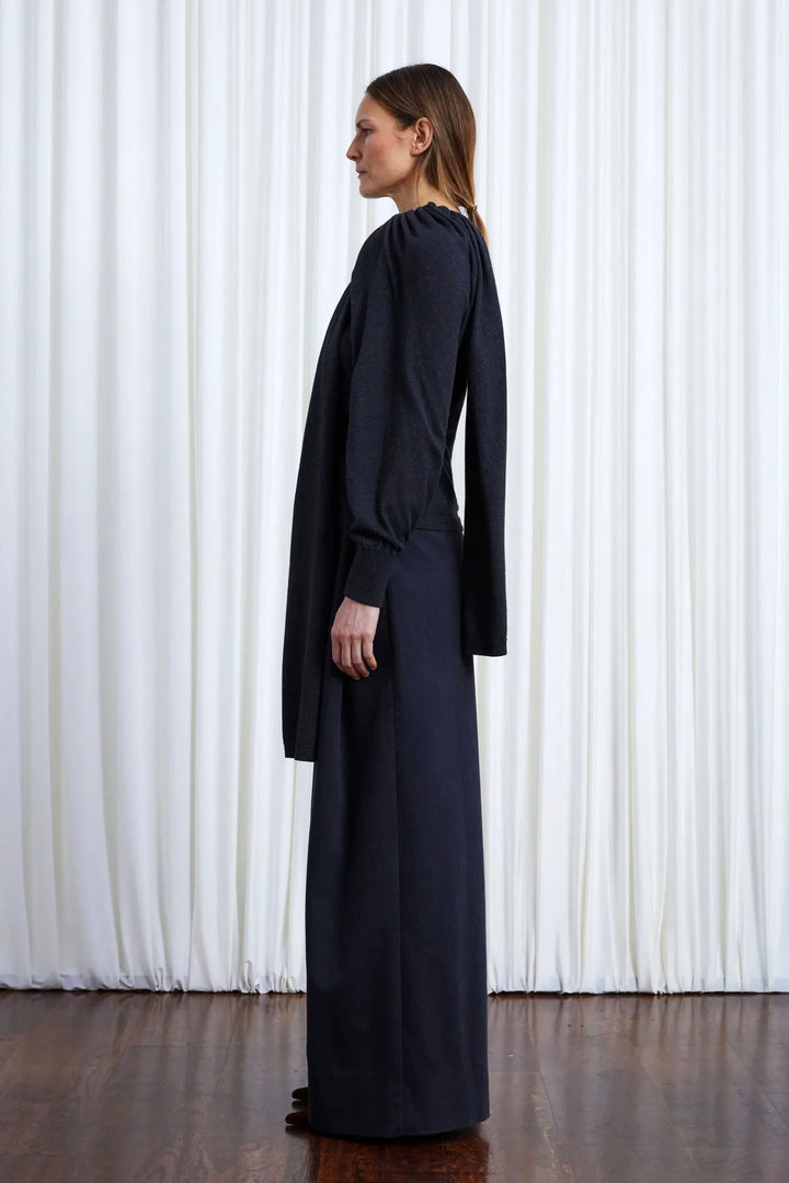 In Your Arms Cardigan, Charcoal Cotton Cashmere