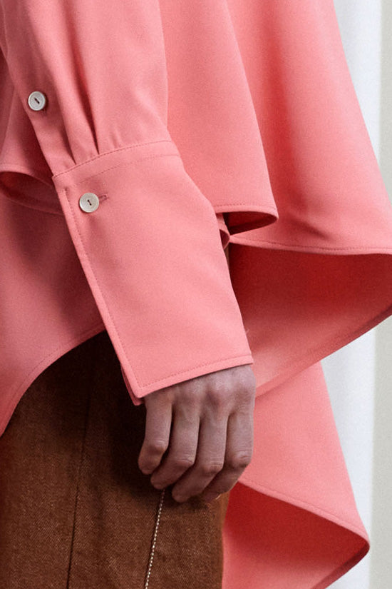 Desire Shirt, Pink Crepe