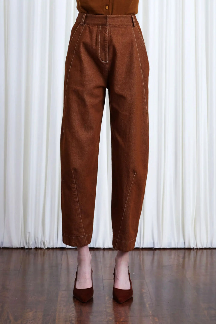 Worries Fade Jeans, Tobacco Denim