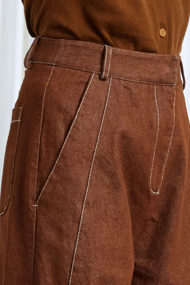 Worries Fade Jeans, Tobacco Denim