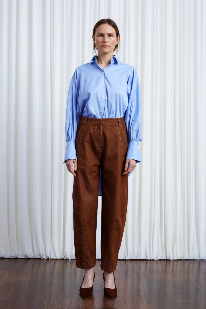 Comfort Found Shirt, Blue Cotton Poplin