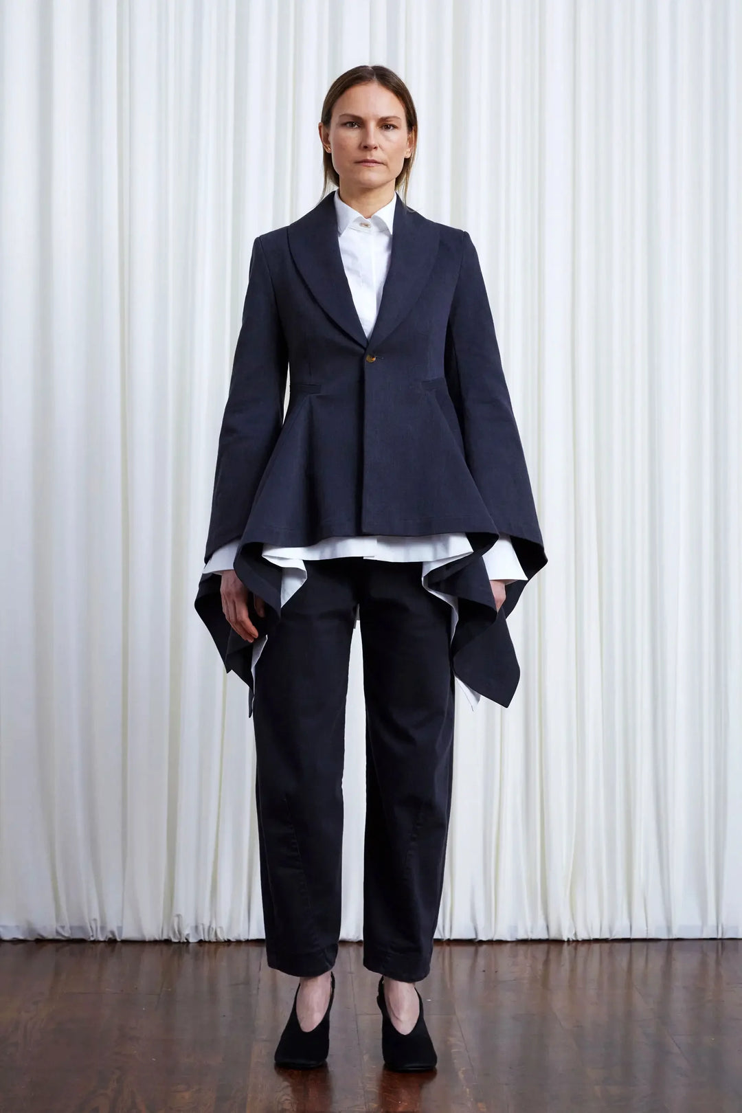 Devoted Blazer, Charcoal Denim