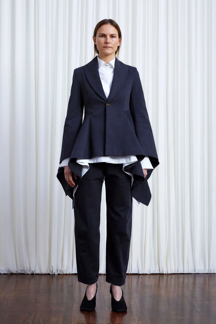 Devoted Blazer, Charcoal Denim