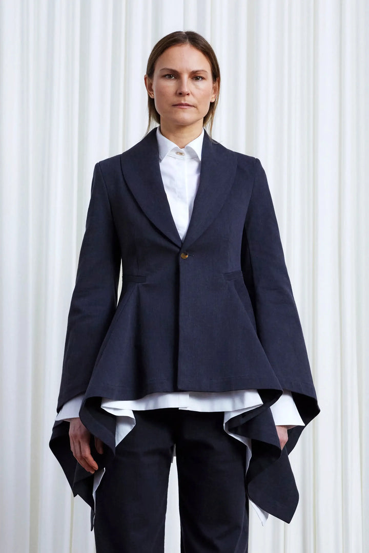 Devoted Blazer, Charcoal Denim