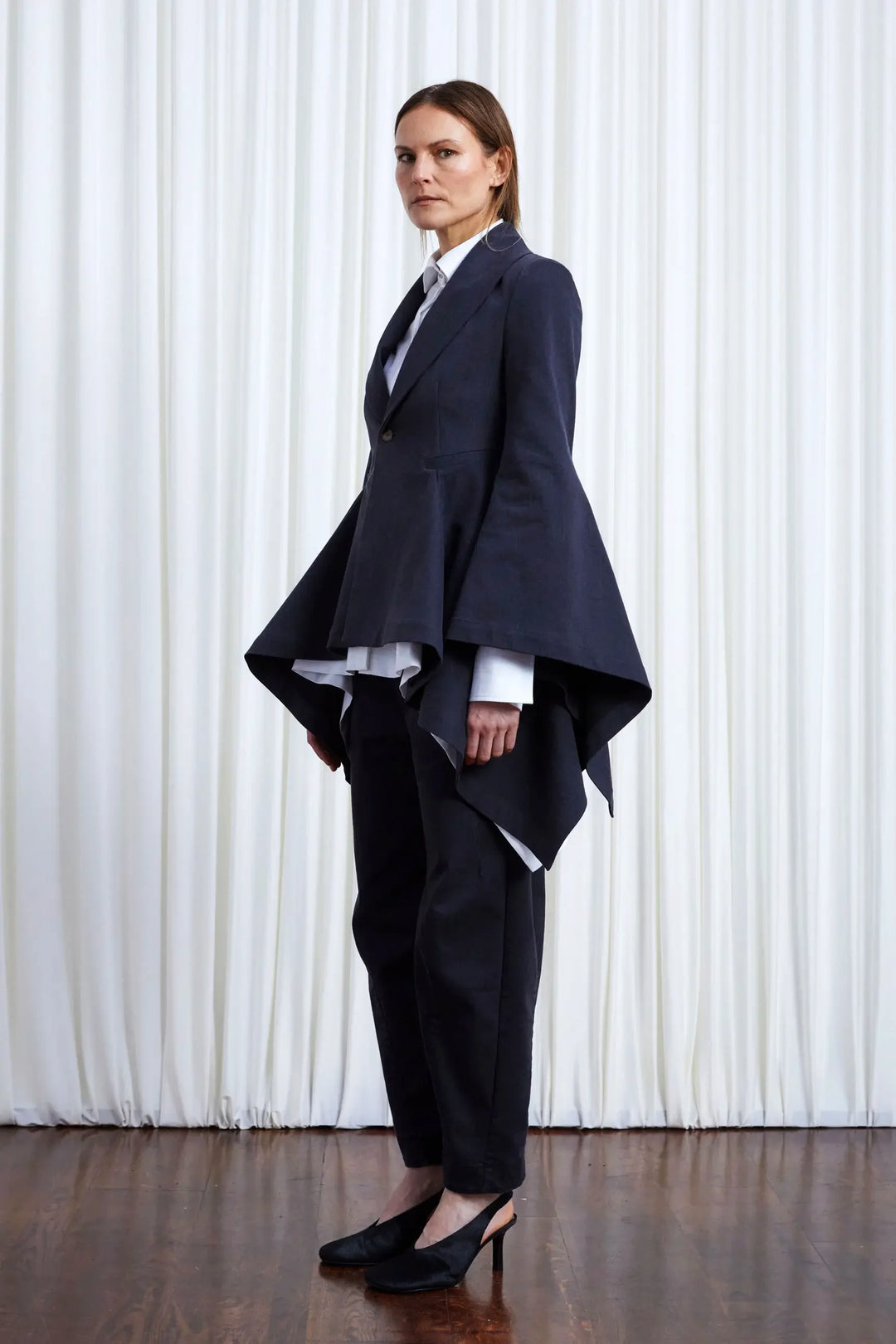 Devoted Blazer, Charcoal Denim