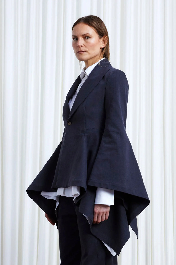 Devoted Blazer, Charcoal Denim