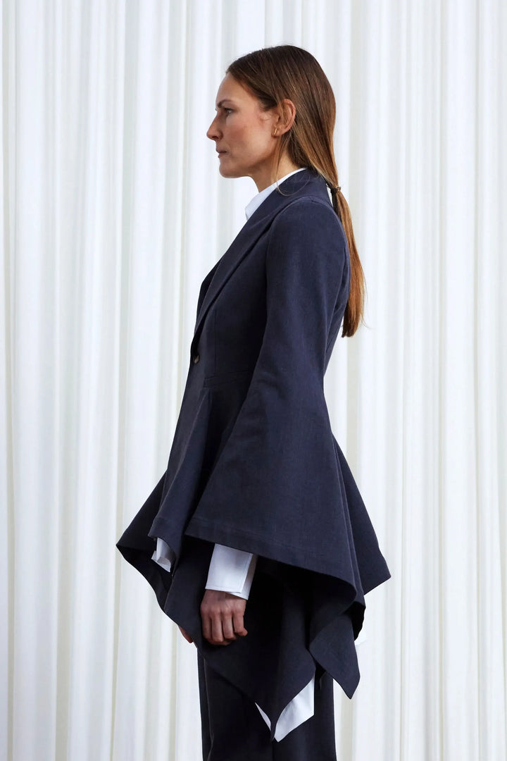 Devoted Blazer, Charcoal Denim