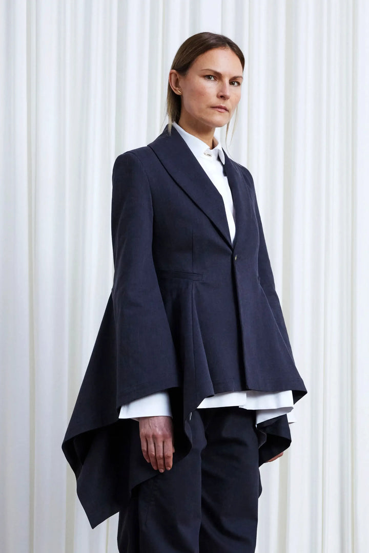 Devoted Blazer, Charcoal Denim