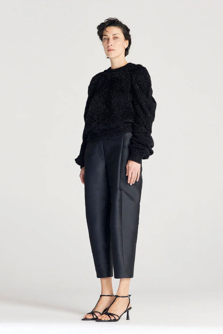 The Plenitude Jumper in Black Sparkle Knit by palmer//harding, view 6