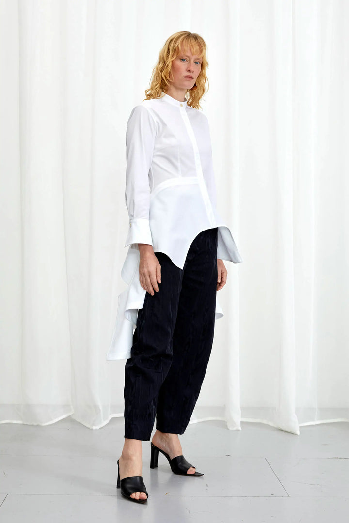 Fervor Shirt, white cotton fitted shirt