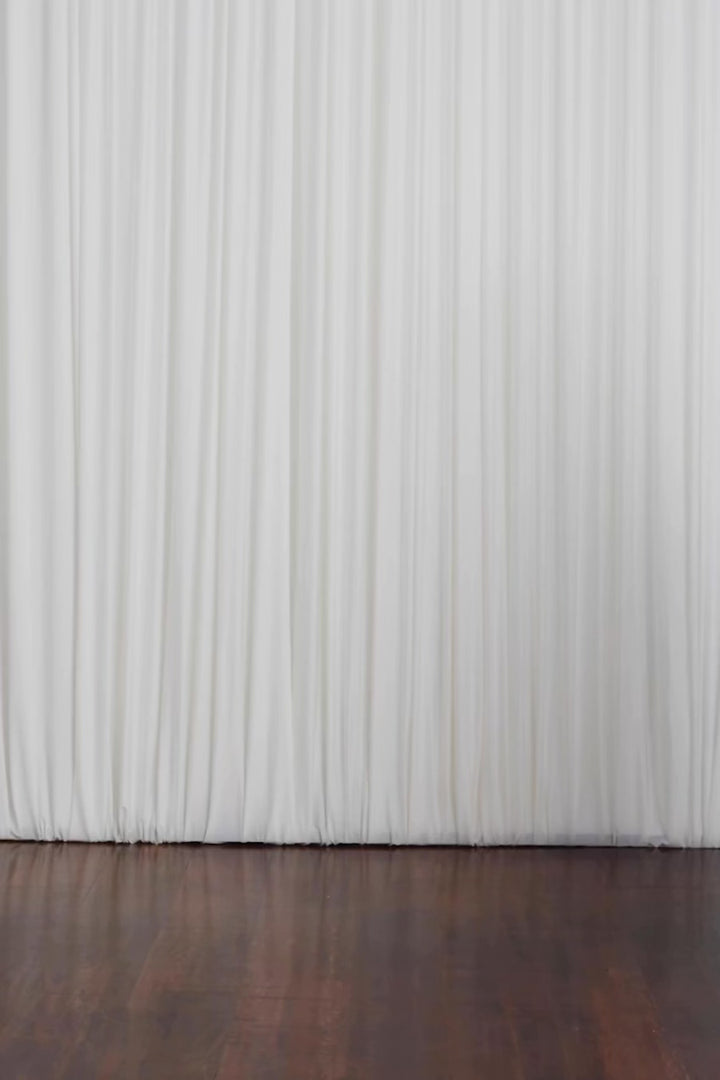 Resilient Shirt, white cotton draped back fitted shirt